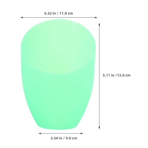 Image of Holibanna Plastic Horseshoe Lampshade Replacement for Floor and Ceiling Lamps Green Decorative Cover for Multi- Lighting Easy Installation Modern Design Optimal Light Distribution