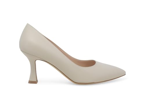 Zapatos de salón de piel Melluso d160q en color milk, elegancia artesanal en talla 41