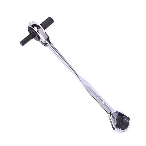 Generisch Juego de llaves de doble anillo, llave de carraca con dos extremos, herramientas de hardware 4 en 1 de alta dureza, llave de tubo, trinquete eficaz, fuerte y estable para el mantenimiento de