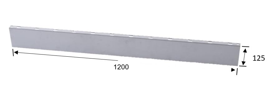 NSP 外構鉄ベース枠 125H 長さ1200mm (8入) 8215034 外構スリット固定金具 外構鉄ベース枠 型枠 駐車場 土