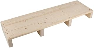 uyoyous Wooden Step Stool with Slip-Resistant Pads 100 x 30 x 11 cm Solid Wooden Mobility Step Stool for Kids & Adults , Long Footstool Helper for Bathroom , Toilet, Bathroom, Closet, Sink