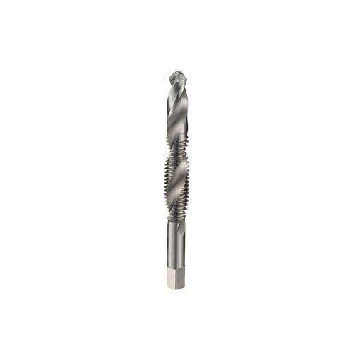 Image of 12-28 HSS Combinded Drill and Tap,Screw Tap Drill Bits for Drilling Tapping Countersinking DRINYOUNG (#12-28)