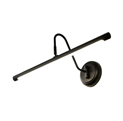 Apliques lineales LED de 18W con diseño minimalista negro mate para iluminación sutil de pasillos