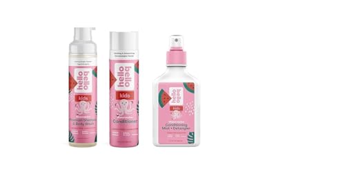 Image of Hello Bello Kids Body Wash, Shampoo, Conditioning Mist, and Detangler, Hypoallergenic Non-Greasy Leave-in Conditioner