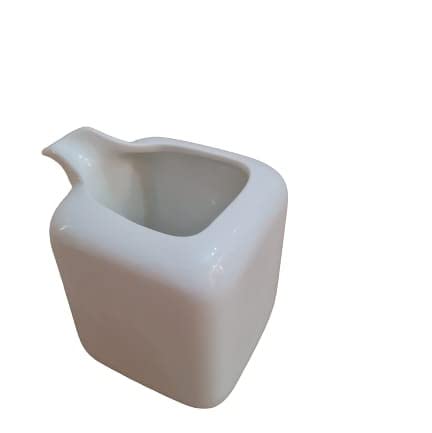 Image of White Porcelain 200 ml Gravy Pot Gravy Boat Milk Pot | Microwave and Dishwasher Safe | for Serving Tea, Milk, Green Tea, Gravy (Mirakii 243)