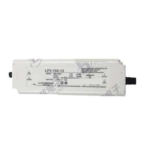 Transformateur LPV-150-12 12V 10A pour éclairage extérieur étanche