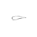 Floreo 10k White Gold 1.5mm Curved Thumb Ring Size 8