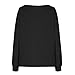 Womens Oversized Sweatshirts Off The Shoulder Long Sleeve Sweatshirt Casual Fashion Loose Drawstring Pullover Tops Black