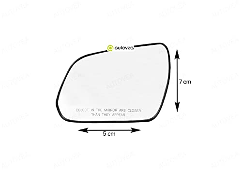 Rear View Mirror Glass (Left/Passenger Side) Comaptible with Hyundai Creta (Type-1) 2015-2020