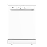 Deluxe Freestanding Dishwasher Machine - 60cm, 16 Place Settings, Quick Wash 29 Min, 47dB, White Freestanding Dish Washer, Efficient Dish Cleaning With Multiple Settings - DW0116PW19 [2025]
