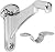 Ascension Stair Parts 3002 Bright Chrome Heavy Wall Handrail Bracket