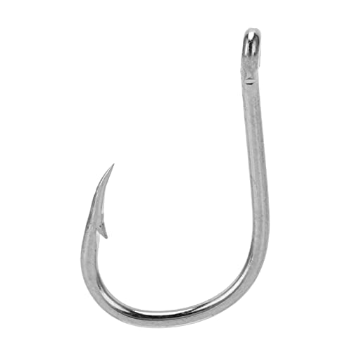 Jopwkuin Angelhaken aus Kohlenstoffstahl, Angelhaken vom Typ Iseama, rostfrei, mit Widerhaken, robust, stark, mit Loch… – Bild 5