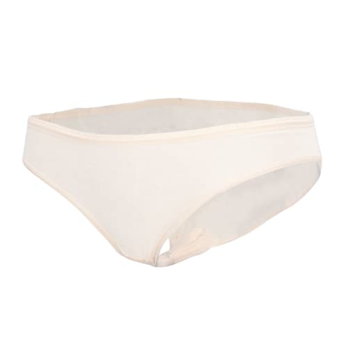 Calcinhas de algodão puro, roupa íntima feminina elástica macia higiênica respirável sem costura par