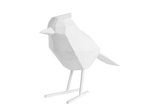 PT Origami - Pájaro de Resina, Color Blanco Mate