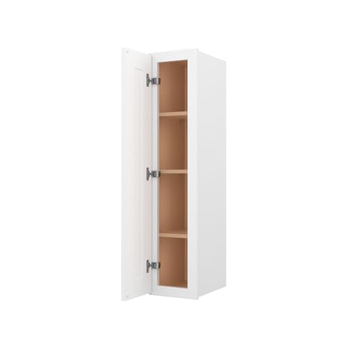 Image of Furinno Shaker Wall Kitchen Cabinet, 12 (D) x 9 (W) x 42 H, White