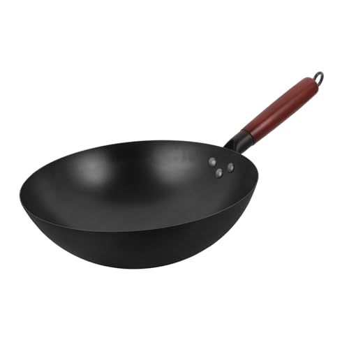 Sartén Wok tradicional de hierro con mango ergonómico miniatura 7