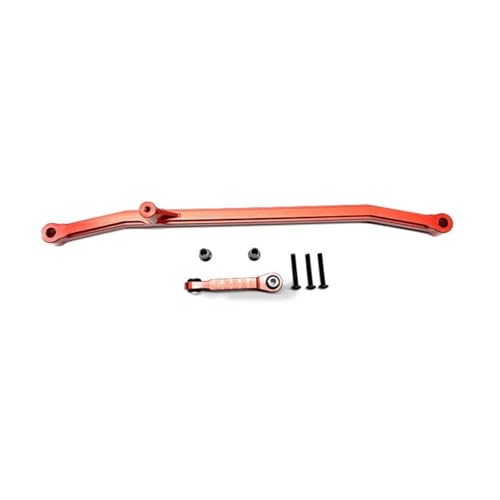 Rc Special Connecting Rod for Losi for LMT 1/8 2pcs Aluminum Alloy Steering Linkage Tie Rod RC Car Off-Road Tracked Vehicles Parts and Accessories Upgrades Replacement(Red)