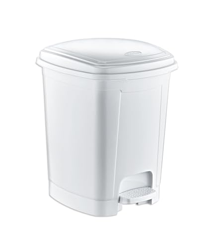 Best House Pedal Dustbin 12 Litre Pedal Bin Trash Can/Garbage Waste Bin Rubbish with Lid Used for Multipurpose in office, Hospitals Garbage management, Bathroom or Outdoors (Pack of 2)
