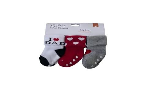 Image of Baby Vibe's ENTERPRISE Baby Cotton Socks | Soft Stretchable Infant Ankle Socks | Anti Slip Grip Sole | Comfortable Everyday Wear | Newborn Baby Socks Pack of 3 Pairs