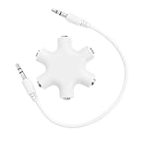 Adaptador de auriculares: fácil de llevar cuando viajas con compañeros de clase, amigos y familiares, divisor de audio