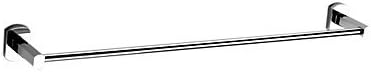Chrome Finish 24 Inch Modern Single Towel Bar