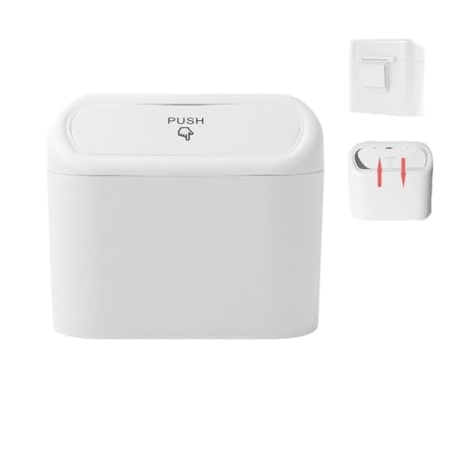Corbeille de voiture blanche en ABS robuste, un accessoire durable pour intérieur soigné