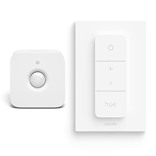 Philips Hue Pacchetto vantaggio con 1 Hue Interruttore Dimmer e 1 Hue Sensore di movimento da interno - Hue Accessories