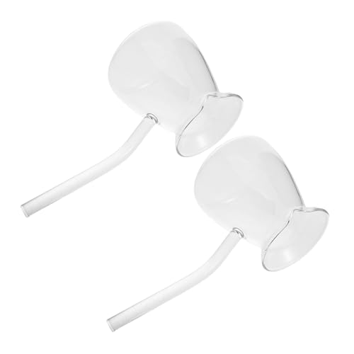 Cabilock 2pcs Thickened Glass Turkish Coffee Pot Simmer Pot for Milk Warming Stovetop Safe Kettle for Home and Office Use Elegant Borosilicate Glass Design