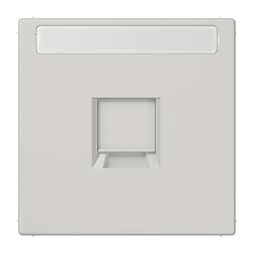 Placa modular Jack JUNG LS gris claro soluciona problemas de identificación de tomas de datos 2