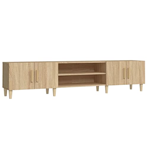 vidaXL Mueble para TV Madera contrachapada Roble Sonoma 180x31,5x40 cm