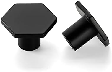 LONTAN 4 Pack Black Door Knobs for Cupboards Black Drawer Knobs Vintage Kitchen Door Knobs Cupboard Knobs Cabinet Knobs Cupboard Door Knobs Wardrobe Knobs Black Cabinet Knobs Wardrobe Door Knobs