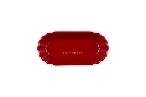 Image of Le Creuset Stoneware Bistro Boat, 14 oz. (8.5 inch L x 4 inch W x 1.7 inch D), Cerise