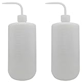 1000ml(33oz) Plastic Safety Lab Wash Bottle, Plastic Squeeze Bottle with Scale Labels and Narrow Mouth, Watering Bottles for Chemistry, Industry, Lab & Gardening