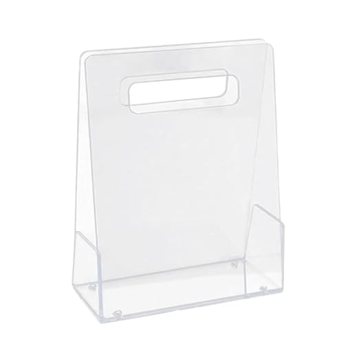Bolsa de flores acrílicas, bolsa de transporte de flores acrílicas, caja de flores transparentes acrílicas, cesta de flores portátil, caja transparente para envolver rosas de boda, transportador de