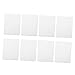 OSALADI 8pcs White Cleaning Cloth Eyeglass Fine Cleaning Cloth Non- Scratch Lens Wipes Screen Cleaning Wipes Eyeglass Cleaning Wipes White Cleaning Wipes Glasses Polyester Camera Lens