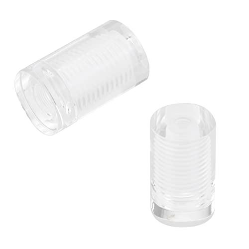 Image of Antrader 8Pcs Clear Standoffs, 3 /4 inch x 1 inch Acrylic Standoff Screws, Wall Sign Standoff Mounting Hardware,Advertising Glass Standoff Nail