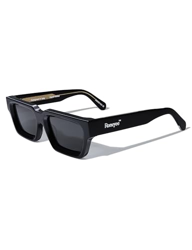 Image of Roneyee Rectangle Sunglasses Men Women Trendy Retro Sunglass UV Protection Fashion Acetate Stylish Square