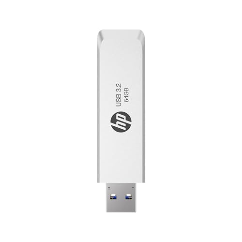Image of HP 819w 64GB USB 3.2 Gen 1 Flash Drive | Metal Slide Design | No Cap | Read Speed 120MB /s | USB Type-A | Plug & Play | Compatible with Laptop, Desktop & TV | 2 Years Warranty
