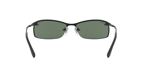 Ray-Ban Mens Sunglasses (RB3183) Black Matte/Green Metal - Non-Polarized - 63mm4