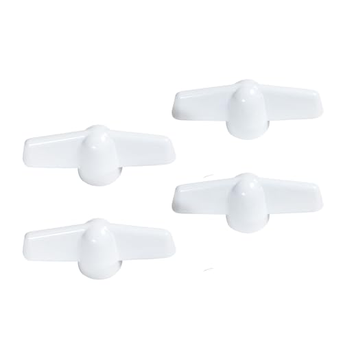 Ideal Security Inc. SK929T Tee Window Crank Handle, White, 4-Pack for 11/32&rdquo; Splines, Fits Most...