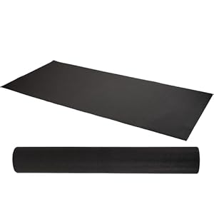 High Density Home Gym Treadmill Exercise Bike Equipment Mat, 1/4″ Thick, Multiple Sizes