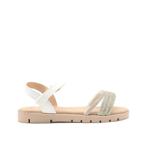 Lelli Kelly Ginevra Sandalo Bianco da Bambina LKCA4250-BI01, white, 32 EU