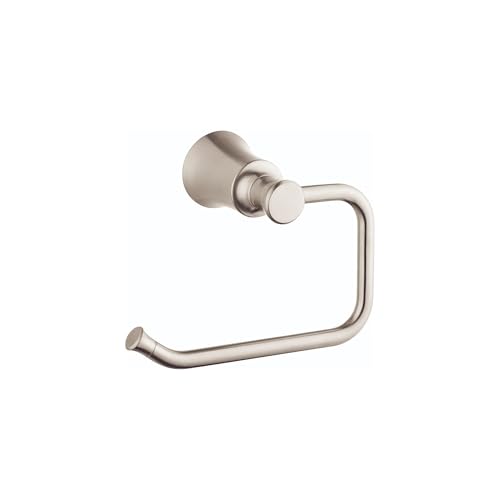 hansgrohe Toilet Paper Holder 5-inch Transitional Accessories in Brushed Nickel, 04787820