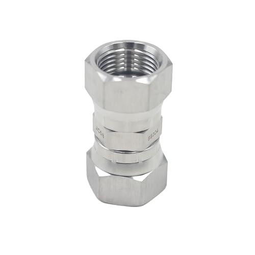 Image of HFS(R) 5 /8 inch Female JIC Swivel x 5 /8 inch Female JIC Swivel Nut Union Stainless Steel 304