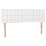 vidaXL 2X Kopfteil Polsterkopfteil Bettkopfteil für Bett Betthaupt Bettgestell Bettrahmen Schlafzimmer Bettzubehör Weiß 72x5x78/88cm Kunstleder