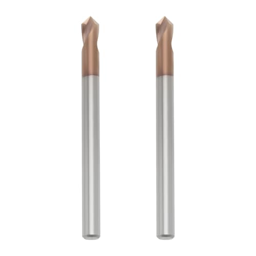 VGOL 2 Pièces 4mm Poignée Chanfreinée Routeur Foret V Rainure 90 Degrés Fraise avec Revêtement TiSiN Fraise en Alliage Dur pour Graver des Chanfreins