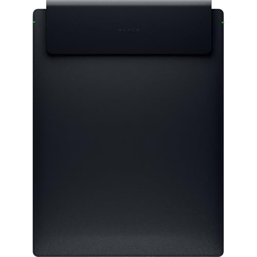 Razer 16' Laptop Sleeve with Wireless Charging: Fits Up to 16 Inches Laptops - Durable Polyester Weave - Padded Interior with Reinforced Edges - Fast Charging for 2 Devices & Compatible with MagSafe