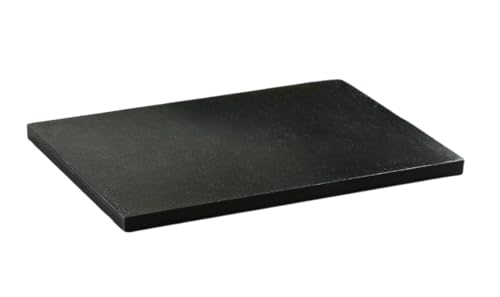 ABEL DESIGN, Tabla de cortar negra Fusion de cocina H.A.C.C.P. de polietileno, 35 x 25 x 1,5 cm, profesional, 1 unidad, fabricada en Italia