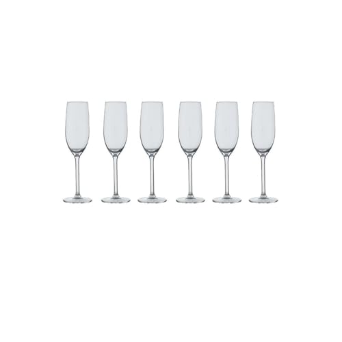Paris Prix Secret de Gourmet - Lot de 6 Flûtes à Champagne Orpea 16cl Transparent