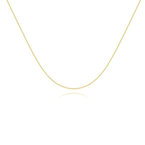 CAITLYNMINIMALIST Stackable Layering Adjustable Sterling Silver 18k Gold Chain Necklace for Women Essential Chain Collection - Main Image